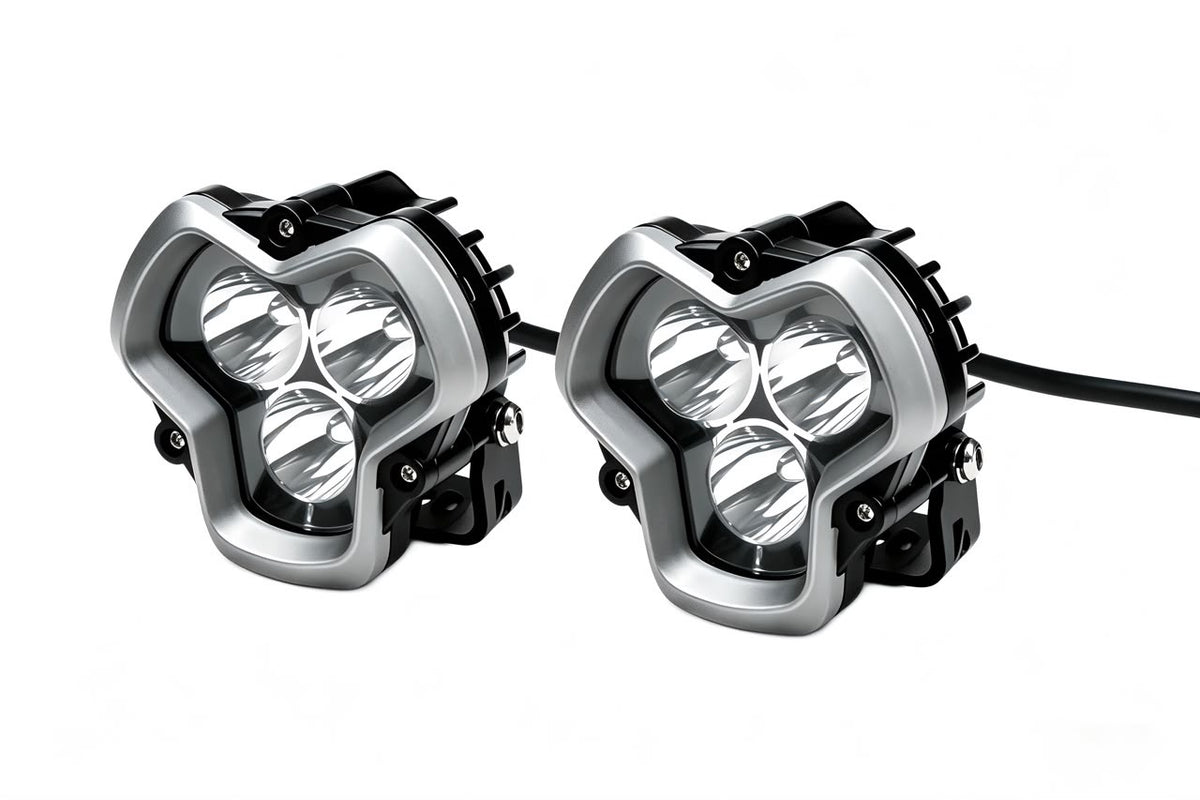 Delta 3 LED Pod Lights – 3.5" Tri-Lens Spot (Pair)