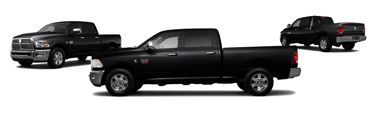 2009–2024 RAM 1500 Classic Body / 2010–2027 RAM 2500/3500 B-Pillar Gloss Black Trim Covers