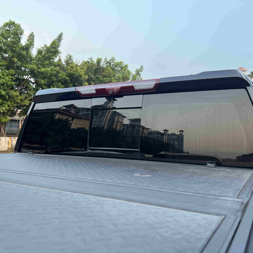 2019-2026 Silverado & Sierra Gloss Black Rear Window Bezel | MAD ...