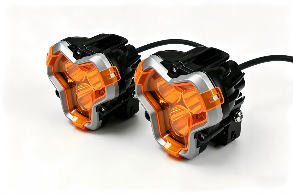 Delta 3 LED Pod Lights – 3.5" Tri-Lens Spot (Pair)